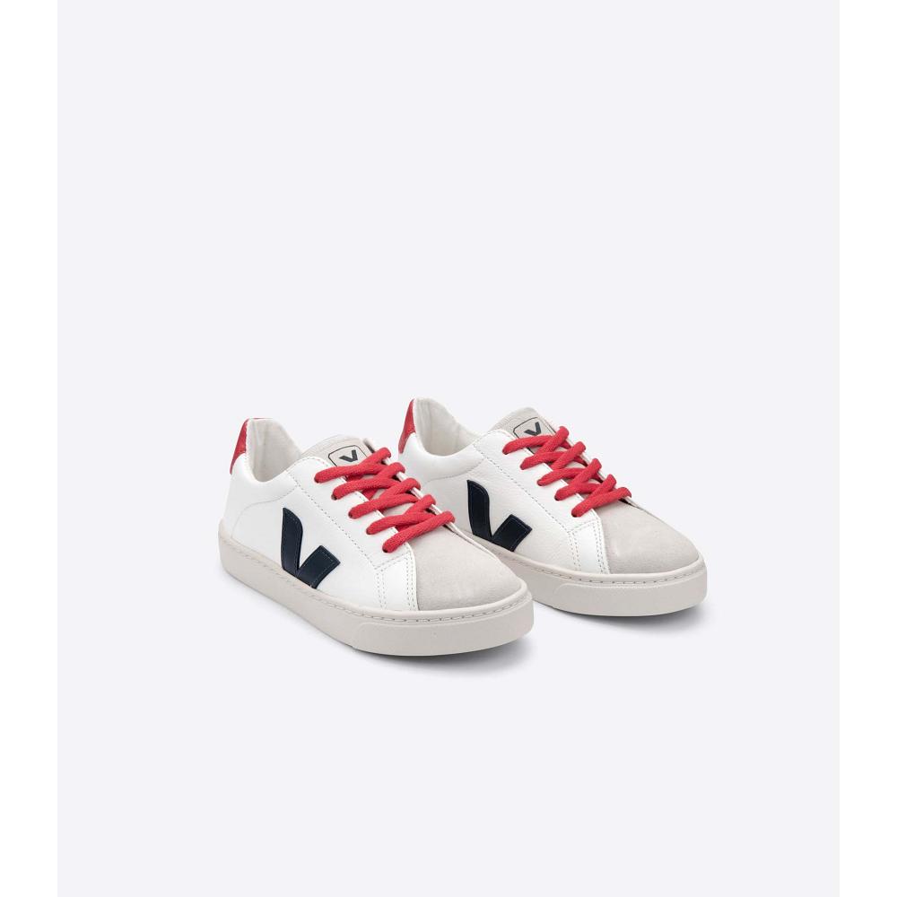 παπουτσια παιδικα Veja ESPLAR LACES CHROMEFREE White/Black/Red | GR 732OKI